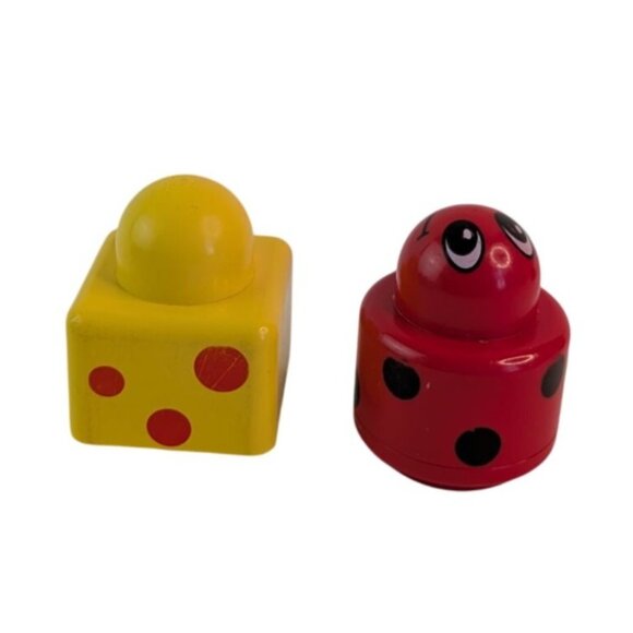 Lego Duplo Primo Building Blocks Assorted Wheels Car Lady Bug Bunny Rabbit Vtg - Picture 7 of 10